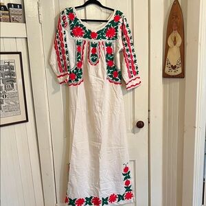 Floral Embroidered Dress